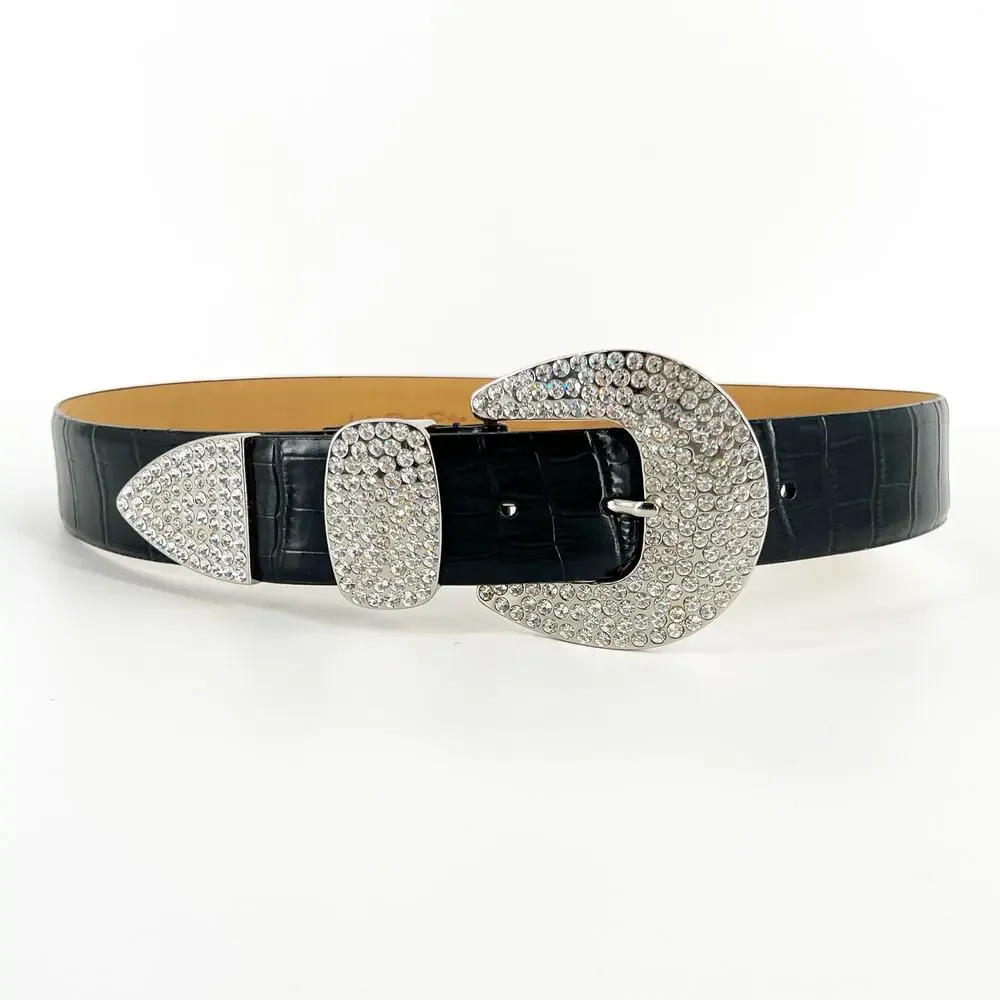 Y2K rhinestone buckle belt bling blingy 2000s vintage